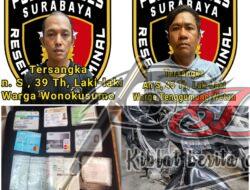 Unit Resmob Satreskrim Polrestabes Surabaya Meringkus Dua Pelaku Curanmor Spesialis Kawasan Cafe di Surabaya