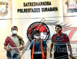 Kurir Narkoba Diamankan Satresnarkoba Polrestabes Surabaya
