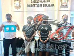 Satresnarkoba Polrestabes Surabaya, Mengamankan Dua Pemuda Serta Ratusan Poket Sabu Siap Edar