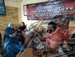 Polresta Sidoarjo Masifkan Vaksin Booster Jelang Libur Nataru