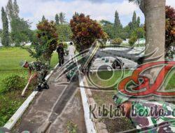 Rangkaian Hari Juang Kartika, Kodim Boyolali Bersihkan TMP Ratna Negara