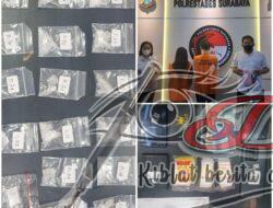 Satresnarkoba Polrestabes Surabaya Menangkap Sepasang Remaja Yang Mengedarkan  Sabu