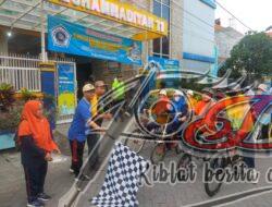 Ketua PCM Krembangan Surabaya Berangkatkan Peserta Gowes Puncak Milad ke-55 SD MuhlaS