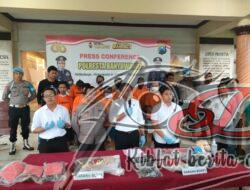 Polresta Banyuwangi Ungkap Kasus Atensi Publik, Empat Tersangka Curanmor Diamankan