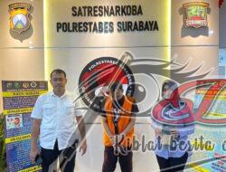 Seorang Pengedar Sabu Asal Kali Kedinding Kenjeran Surabaya, Ditangkap Satresnarkoba Polrestabes Surabaya di Rumahnya