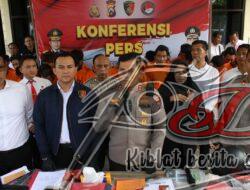 Polres Nganjuk Berhasil Ungkap Kasus Sepanjang Januari 2023, Puluhan Tersangka Diamankan