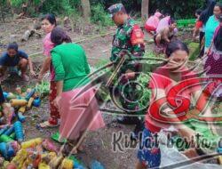 Babinsa Motivasi Ibu PKK Mudal Tentang Kebersihan Lingkungan