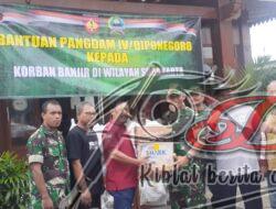 Peduli Bencana, Kodam IV/Diponegoro Berikan Bantuan Kepada Korban Banjir di Wilayah Surakarta