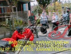 Basmi Sarang Nyamuk, Babinsa Dampingi Kegiatan Fogging