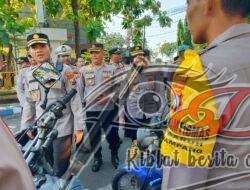 Jaga Kamtibmas Jelang Ramadhan, Kapolres Sampang Cek Ranmor Dinas Polri