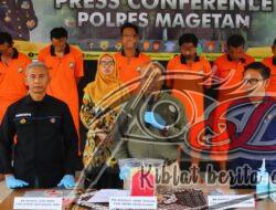 Operasi Pekat, Polres Magetan Berhasil Amankan Pelaku Judi di Tiga TKP