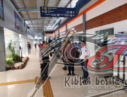 Sat Pamobvit Polrestabes Surabaya Koordinasi Bersama Pihak Stasiun Pasar Turi,Sambut Momen Mudik Lebaran 2023