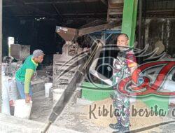 Pastikan Ketersediaan Beras, Babinsa Kunjungi Penggilingan Padi