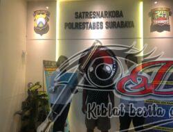Satresnarkoba Polrestabes Surabaya Bekuk Pengedar Narkoba di Simpan Dalam Bungkus Rokok