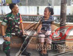 Babinsa Serengan Ajak Warganya Hidup Rukun dan Saling Tolong Menolong