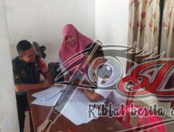 Perkuat Hubungan Komunikasi, Babinsa Silaturahmi Kepada Perangkat Desa