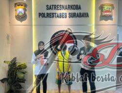 Tukang Parkir di Surabaya Ditangkap Satnarkoba Polrestabes Surabaya Karena Mengedarkan Sabu