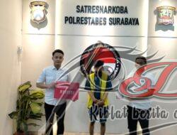 Satresnarkoba Polrestabes Surabaya Ringkus Seorang Pengedar Sabu Dan Mengamankan 7 Poket di Bawah Kasur