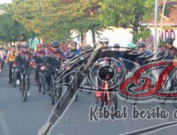 Semarak Hari Bhayangkara, Dandim Wonogiri Ikuti Gowes Bersama Forkopimda