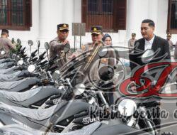 Kepolisian Resor Kota Besar Surabaya menggelar Upacara serah terima Dukungan Kendaraan Patroli dari Bank BRI.