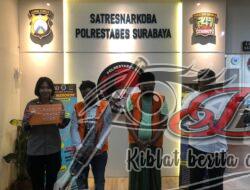 Dua Pengedar Asal Sidonipah Beserta 18 Poket Sabu, Diamankan Satresnarkoba Polrestabes Surabaya