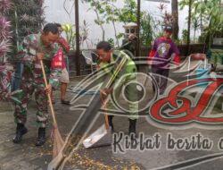 Begini Cara Babinsa Kelurahan Nusukan Dalam Menciptakan Kebersihan Lingkungan