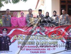 Kapolres Sampang Laksanakan Anjangsana Dan Santunan Anak Yatim, Menyambut Hari Bhayangkara Ke-77