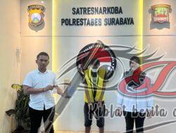Pria Pengangguran di Amankan Satnarkoba Polrestabes Surabaya, Karna Simpan Sabu di  Celana Dalam