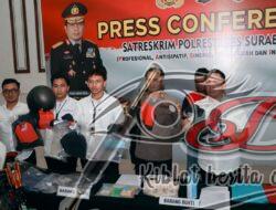 Unit Jatanras Polrestabes Surabaya, Berhasil Menangkap Aktor Sandal Berpaku di Surabaya Yang Resahkan Warga