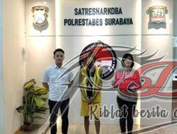 SA Warga Petemon Pengedar Sabu Diamankan Satnarkoba Polrestabes Surabaya.