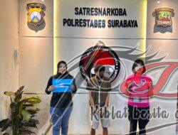 Satnarkoba Polrestabes Surabaya Amankan , Pengedar Sabu, Sembunyikan 15 Poket Dalam Helm di Warkop