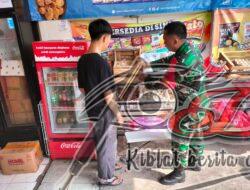 Babinsa Jayengan Sambangi & Motivasi Pelaku UMKM Pedagang Sembako
