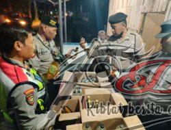 Operasi Pekat Polres Kediri Kota bersama Petugas Gabungan Amankan Ratusan Botol Miras