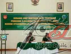 Dandim Boyolali Pimpin Sidang Pangkar Usul Kenaikan Pangkat