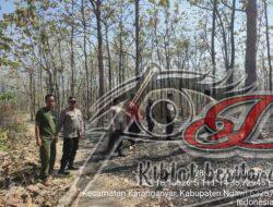 Kapolsek Karanganyar Tinjau Lokasi Karhutlah