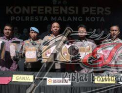Polresta Malang Kota Kembali Berhasil Gagalkan Peredaran Narkoba Lima Tersangka Diamankan