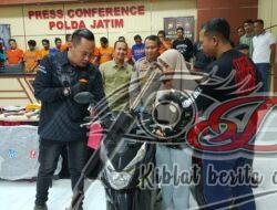 Tak Percuma Lapor Polisi, Polda Jatim Berhasil Temukan dan Kembalikan Motor Korban Pencurian Kepada Pemilik
