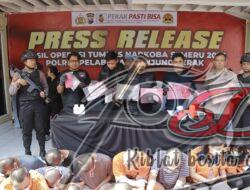 Satresnarkoba Polres Tanjung Perak Berhasil Ungkap 13 Kasus Narkoba dan Amankan 16 Tersangka