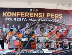 Polresta Malang Kota Berhasil Ungkap Penjualan Motor Hasil Curian, Lima Tersangka Diamankan