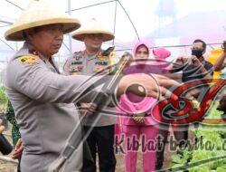 Kapolda Jatim Resmikan Kebun Ketahanan Pangan di Polres Blitar
