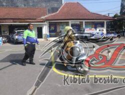 Sambut Hari Lalu Lintas Bhayangkara Ke 68, Polres Kediri Kota Gelar Lomba Ujian Praktik SIM