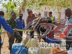 Sambut Hari Lalu Lintas Bhayangkara ke 68, Satlantas Bondowoso Sumbang Tandon dan Dropping Air Bersih