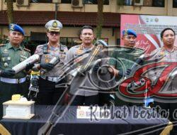 Cipta Kondisi Polisi Bersama TNI Amankan Ratusan Ranmor Diduga Untuk Bali di Kota Malang