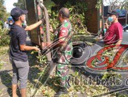 Babinsa Kemlayan Pelopri Kerja Bakti Dengan Warganya