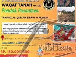 Pembebasan Tanah Waqaf Pondok Pesantren Birrul Walidain Banyubiru
