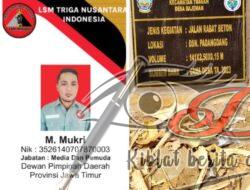 Terjadi berita booming Jalan Rabat Beton Dusun Padangdang Desa Bajeman Awak Media mis komunikasi dengan kepala desa