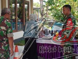 Babinsa Kelurahan Serengan Ikut Awasi Pendistribusian Sembako Murah