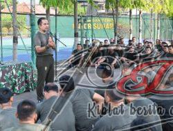 Olah Raga Bersama dan Jam Komandan, Dandim 0726/Sukoharjo Himbau Anggota Jaga Kesehatan dan Netralitas TNI