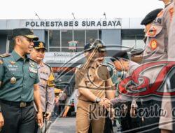 Antisipasi Bencana Hidrometeorologi, Tiga Pilar Kota Surabaya Gelar Apel Siaga Bencana Alam 2023-2024
