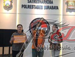 Satresnarkoba Polrestabes Surabaya Ringkus Pengedar Narkoba, 7 Gram Sabu Diamankan Petugas
